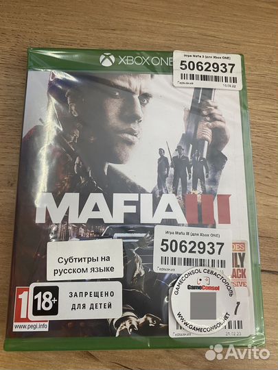Mafia III диск для Xbox новый