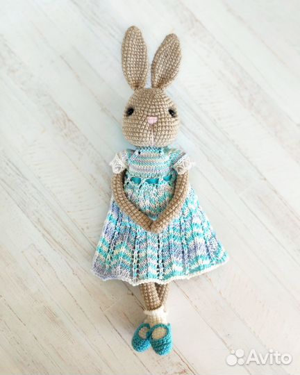 Мягкая игрушка зайка ручной работы