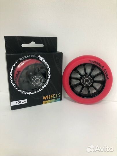 Колесо для трюкового самоката 100мм красный