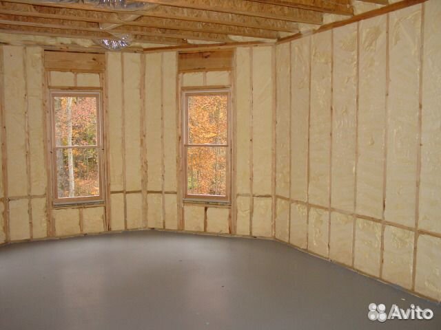 Утепление пенополиуретаном стен внутри дома