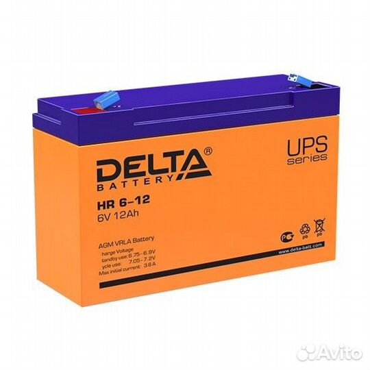 Аккумулятор delta HR 6-12