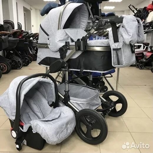 Коляска luxmom 3 в 1 бу