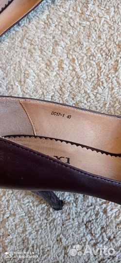 Туфли женские кожаные 40