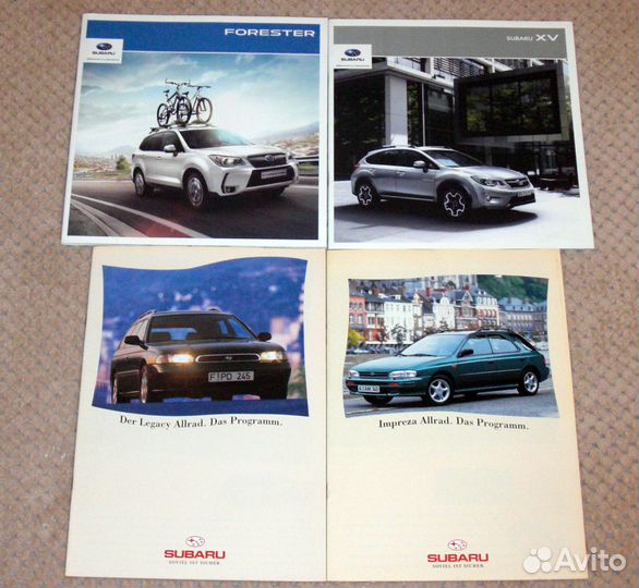 Subaru Субару рекламные буклеты брошюры
