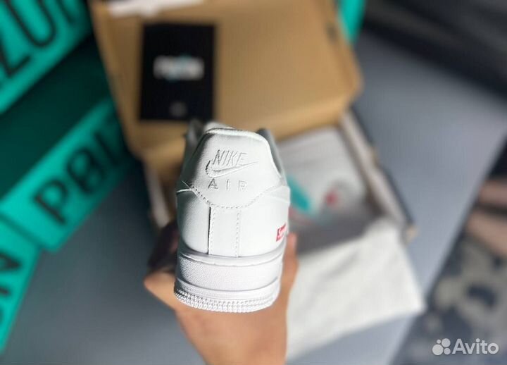 Кроссовки Nike Air Force 1 Supreme Белые