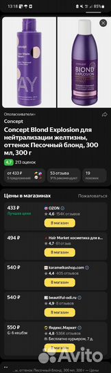 Оттеночный бальзам Concept