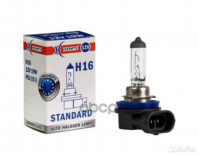 1007141 лампа галогенная HB3 (9005) standard у