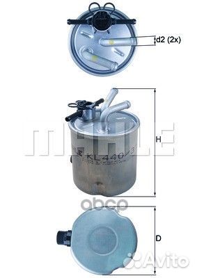 Фильтр топливный KL44037 Mahle/Knecht