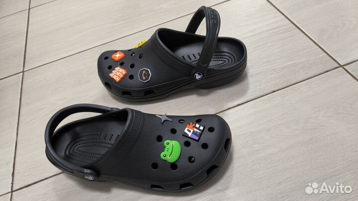 VIP сабо\шлёпанцы Crocs Сlassic Сlog ALL black