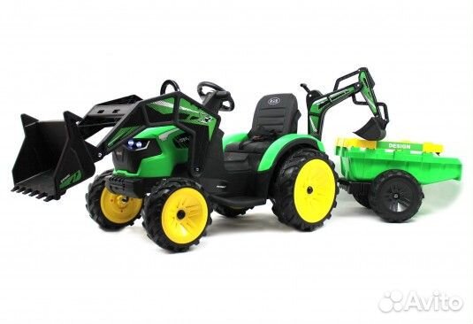 Детский электромобиль экскаватор-погрузчик A777MP