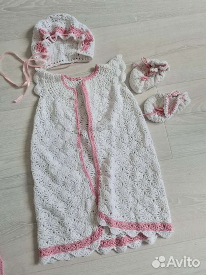 Вязаный комплект на девочку