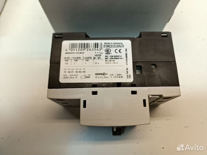 Siemens 3RV1011-1CA10