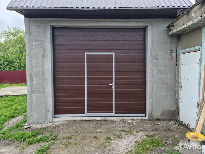 Гаражные секционные ворота дорхан бесплат. замер