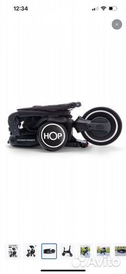 Трехколесный велосипед с ручкой складной