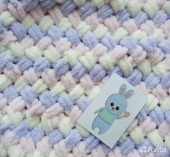 Плед детский вязаный