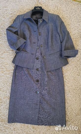 Жакет и платье Brooks brothers шерсть и лен