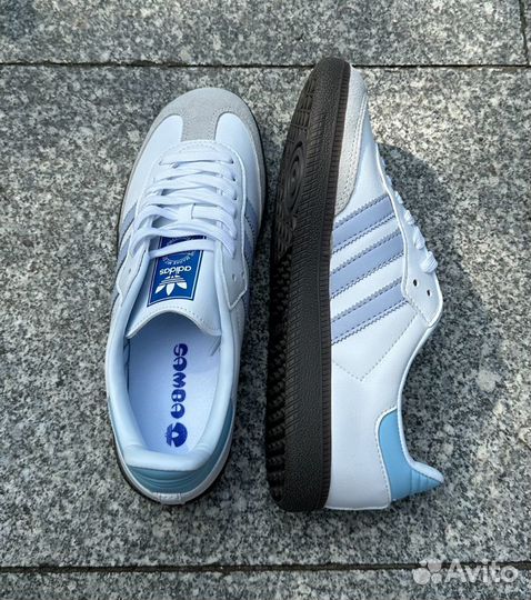 Adidas samba og halo blue