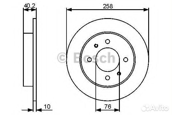 Тормозной диск 0986479484 bosch