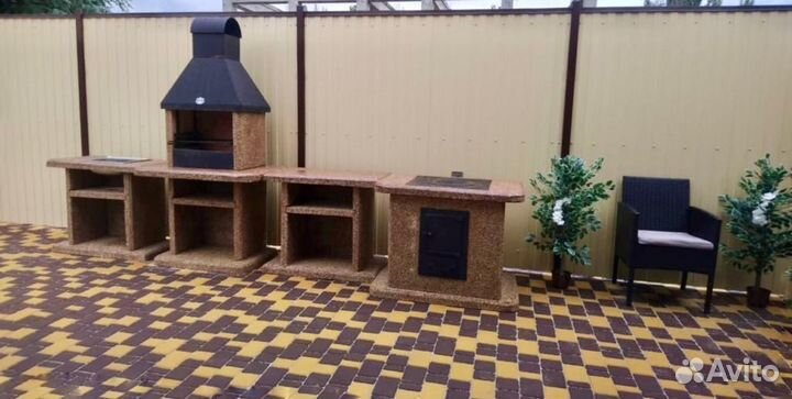 Модульный комплекс барбекю,печь под казан,гриль