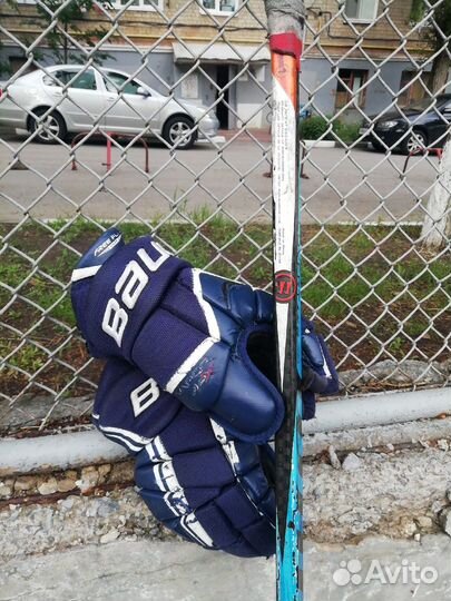 Хоккейные краги APX bauer 12 сильно много бу долго