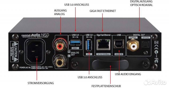 Cocktail Audio N15D Сетевой аудиоплеер
