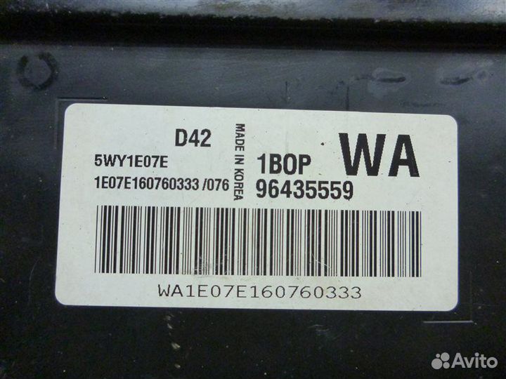 Блок управления двс Chevrolet Aveo T250 B12D1 2008