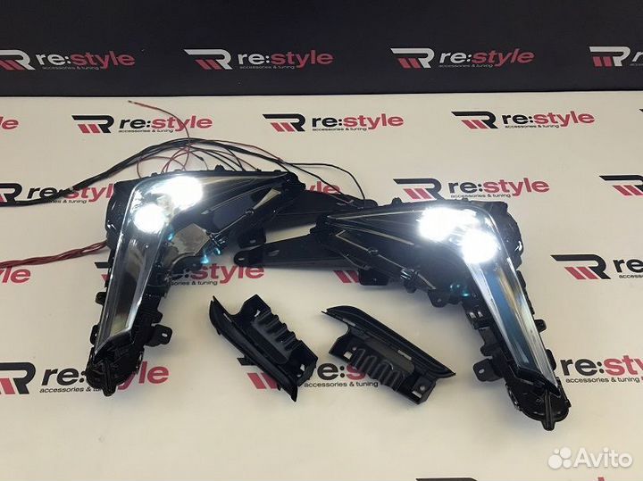 Туманки LX570/LX450d с 16г Black Vision Черные