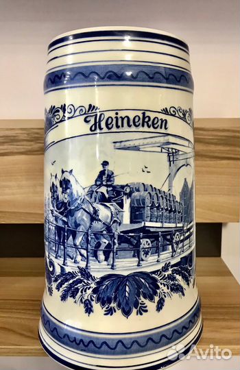 Кружка пивная Heineken керамика 3,0L