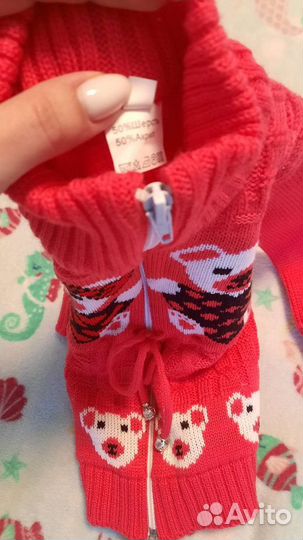 Кофта для девочки 86 92