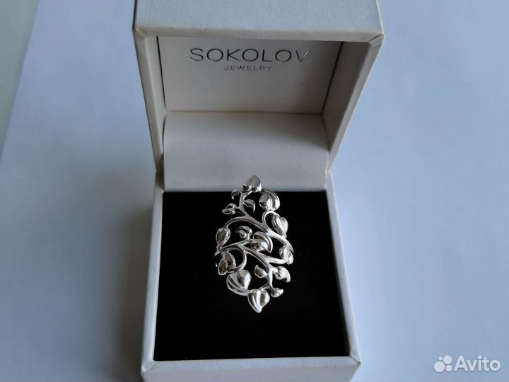 Серебряное кольцо sokolov