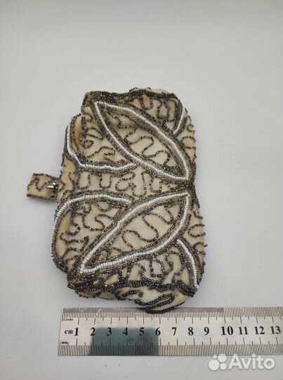 Сумочка текстиль бисер вышивка нач. XX в.Б1965 С