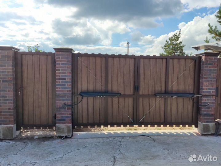 Ворота распашные с автоматикой срок от 14 дней