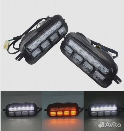 Надфарники Нива светодиодные