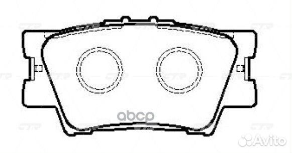 CKT-50 Колодки тормозные дисковые зад GK1