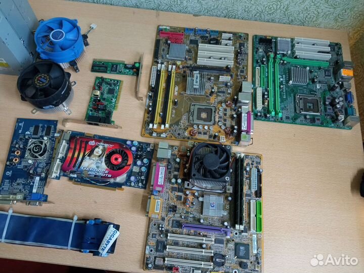 Компьютерные запчасти полурабочие