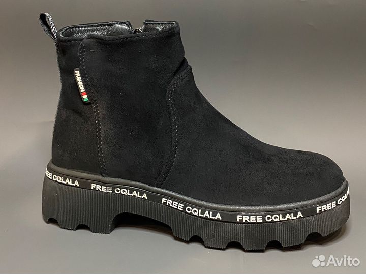 Полуботинки замша осень-весна 36р