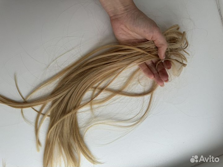 Волосы для наращивания 50 см русые пшеничные