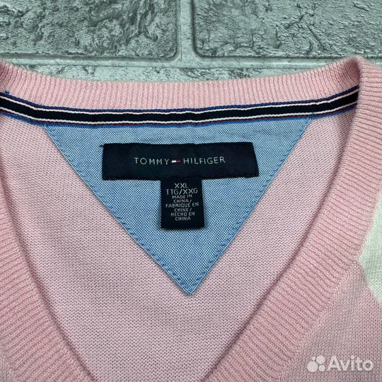 Пуловер Tommy Hilfiger V-Neck Diamond Sweater