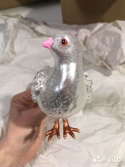 Голубь стекло игрушка новая
