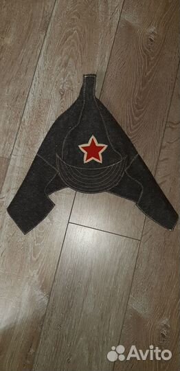 Банная шапка буденовка