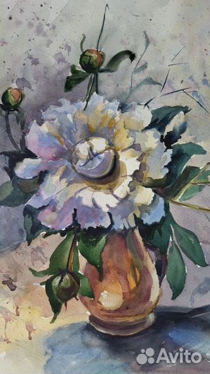 Картина акварель цветы