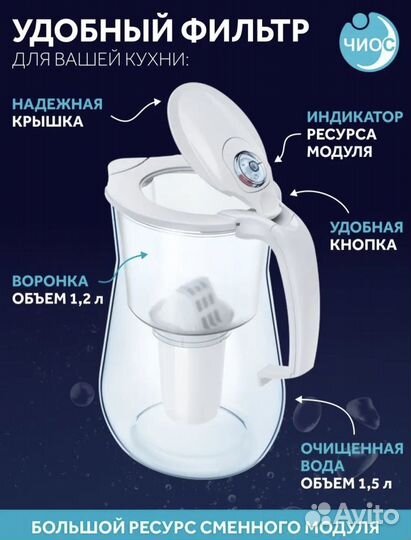 Фильтр кувшин для воды аквафор
