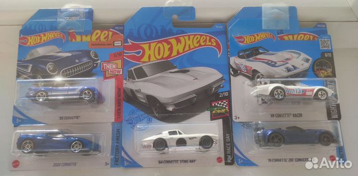 Hot Wheels подборка Chevrolet Corvette