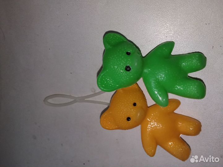 Медвежата висюльки брелок в машину СССР обезьяны