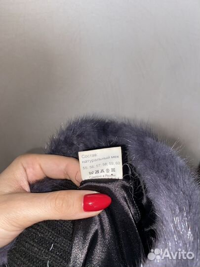 Шапка норковая женская