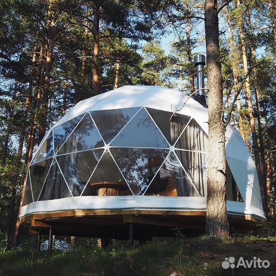 Шатер, геокупол, сфера для глэмпинга