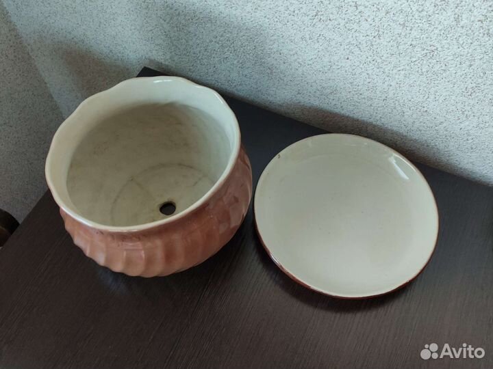 Цветочное керамическое кашпо