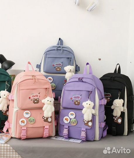 Рюкзак школьный для девочки комплект