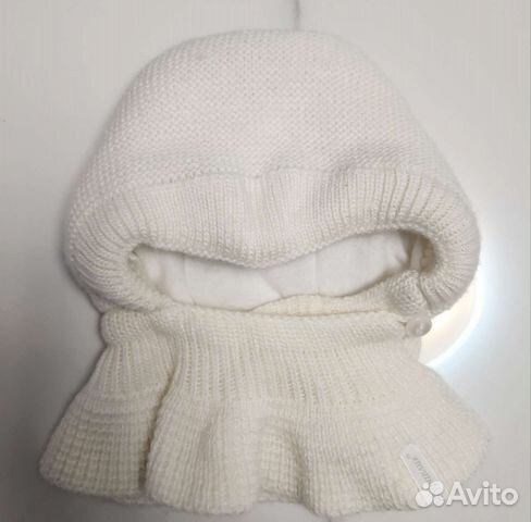 Шапочка капор для новорожденного