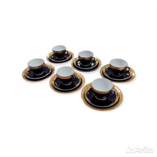 Чайные тройки кобальт лфз